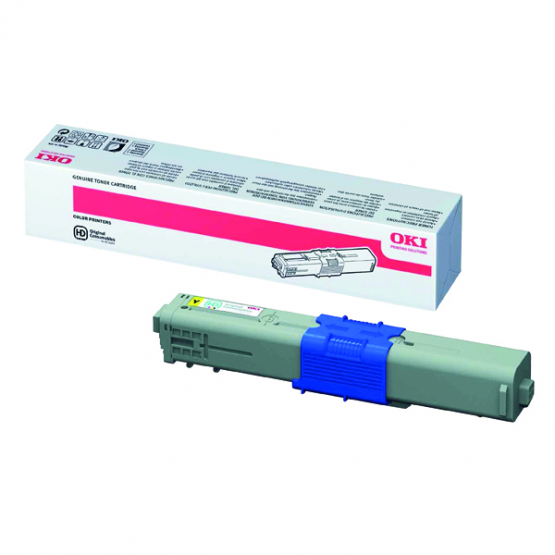Oki C510/C530 Yellow Original Toner Cartridge (44469722) 